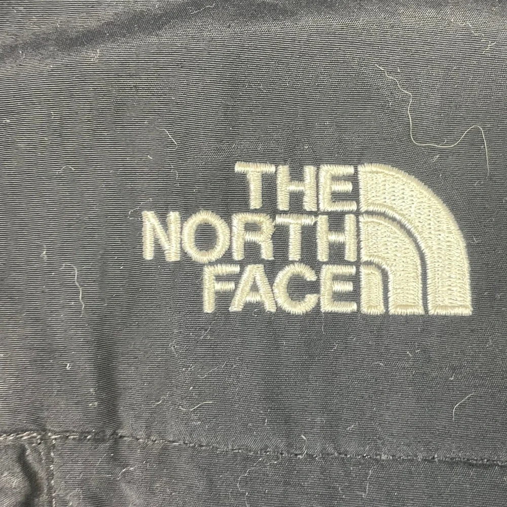 The North Face Denali Jacket Mens L Gray Black Polartec Fleece Full Zip Coat